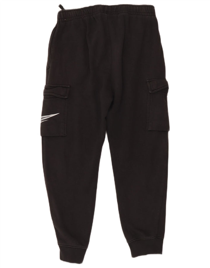 Nike Mens Graphic Cargo Tracksuit Trousers Joggers Medium Black Cotton