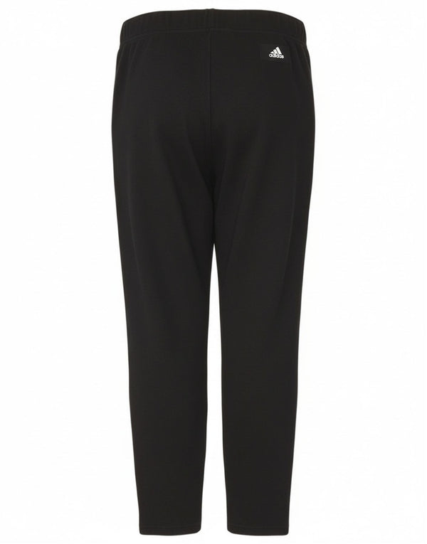 Adidas Womens Graphic Leggings UK 12/14 Medium Black Cotton