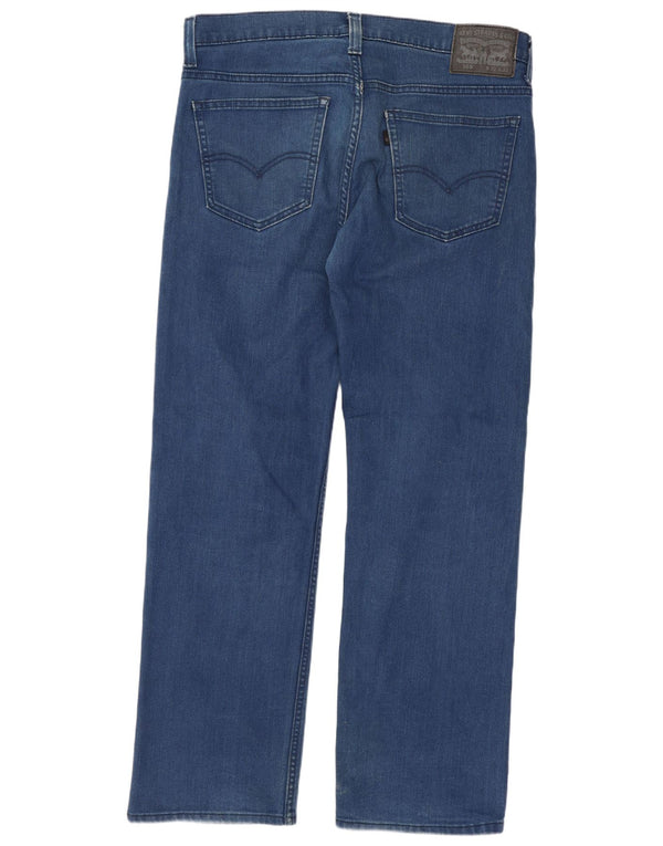 Levi's Mens Straight Jeans W32 L32 Navy Blue Cotton