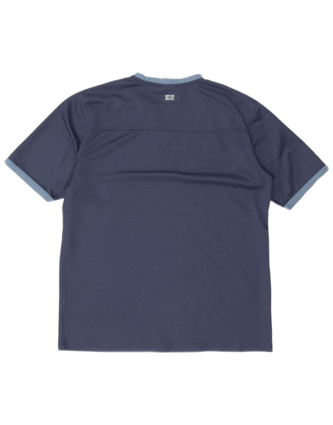 Umbro Mens Graphic T-Shirt Top XL Navy Blue Colourblock Polyester