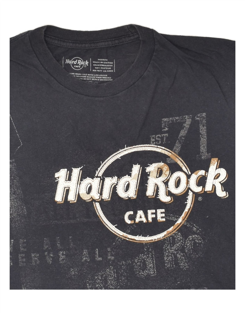 HARD ROCK CAFE Mens Munich Graphic T-Shirt Top Medium Navy Blue Cotton | Vintage Hard Rock Cafe | Thrift | Second-Hand Hard Rock Cafe | Used Clothing | Messina Hembry 