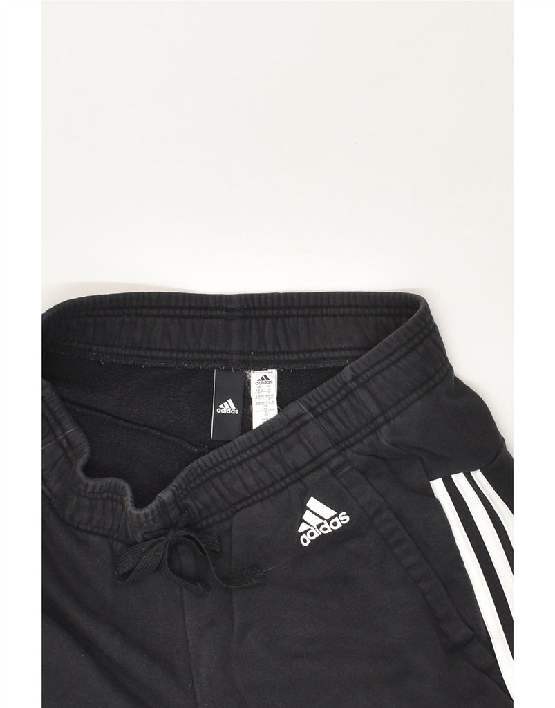 ADIDAS Womens Tracksuit Trousers Joggers UK 8/10 Small Black Cotton | Vintage Adidas | Thrift | Second-Hand Adidas | Used Clothing | Messina Hembry 