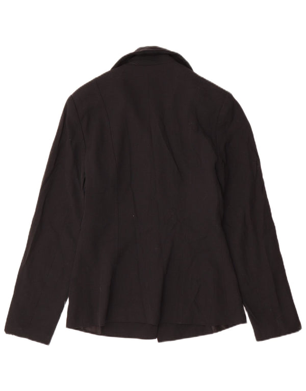 Vintage Womens 4 Button Blazer Jacket UK 10 Small Black