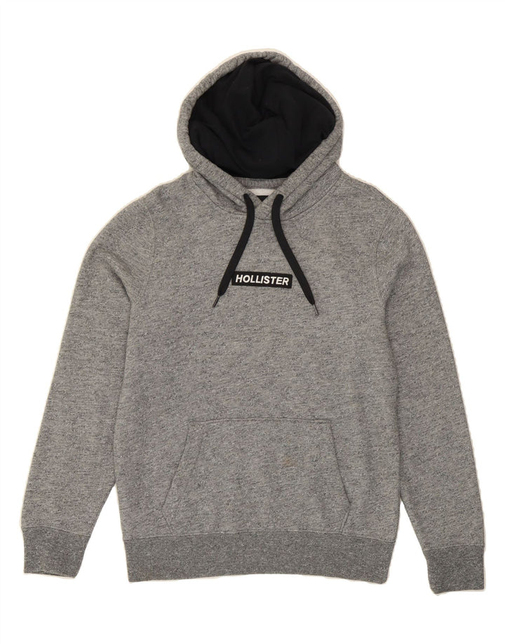HOLLISTER Mens Hoodie Jumper Small Grey Cotton Vintage Hollister and Second-Hand Hollister from Messina Hembry 