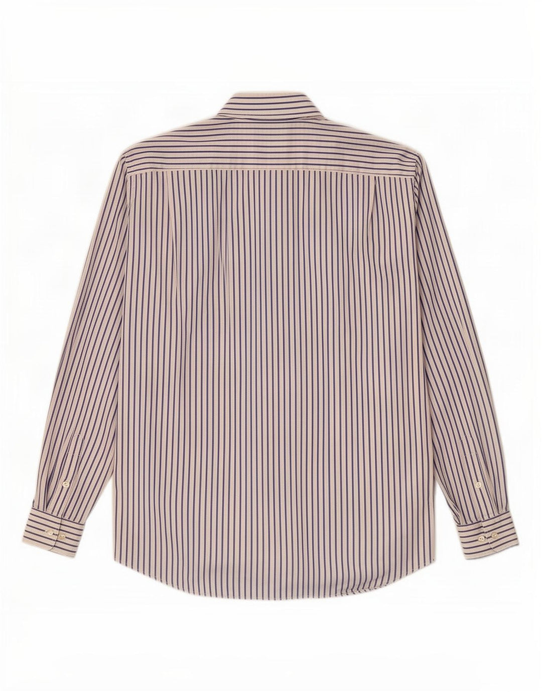 Lacoste Mens Shirt Size 42 Large White Pinstripe Cotton