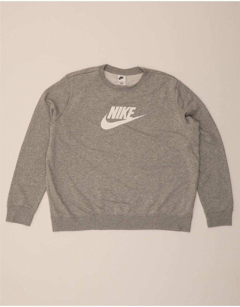 NIKE Mens Graphic Sweatshirt Jumper XL Grey Vintage Nike and Second-Hand Nike from Messina Hembry 