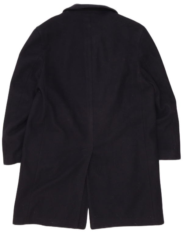 Lord Mens Overcoat UK 40 Large Navy Blue Virgin Wool