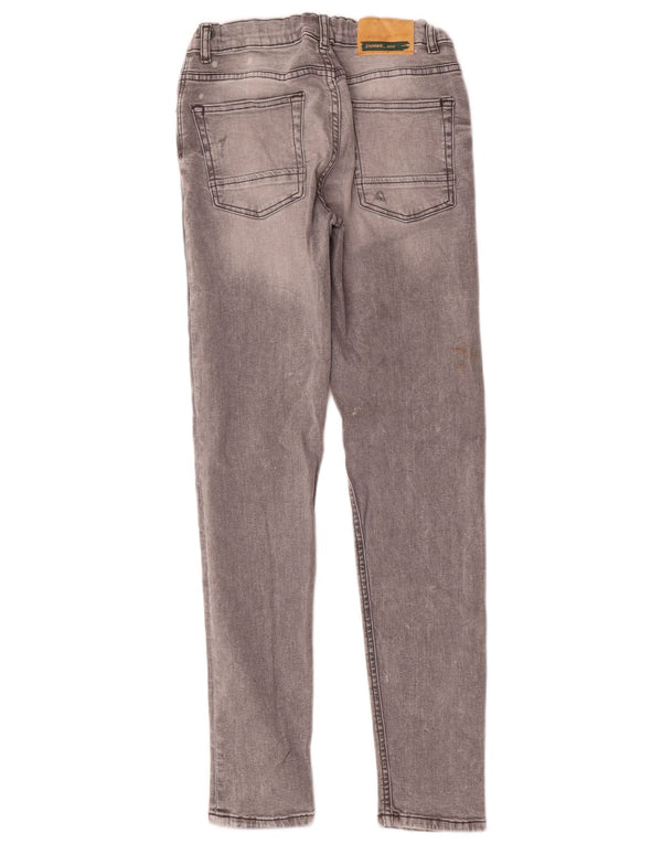Zara Boys Distressed Skinny Jeans 13-14 Years W28 L30 Grey