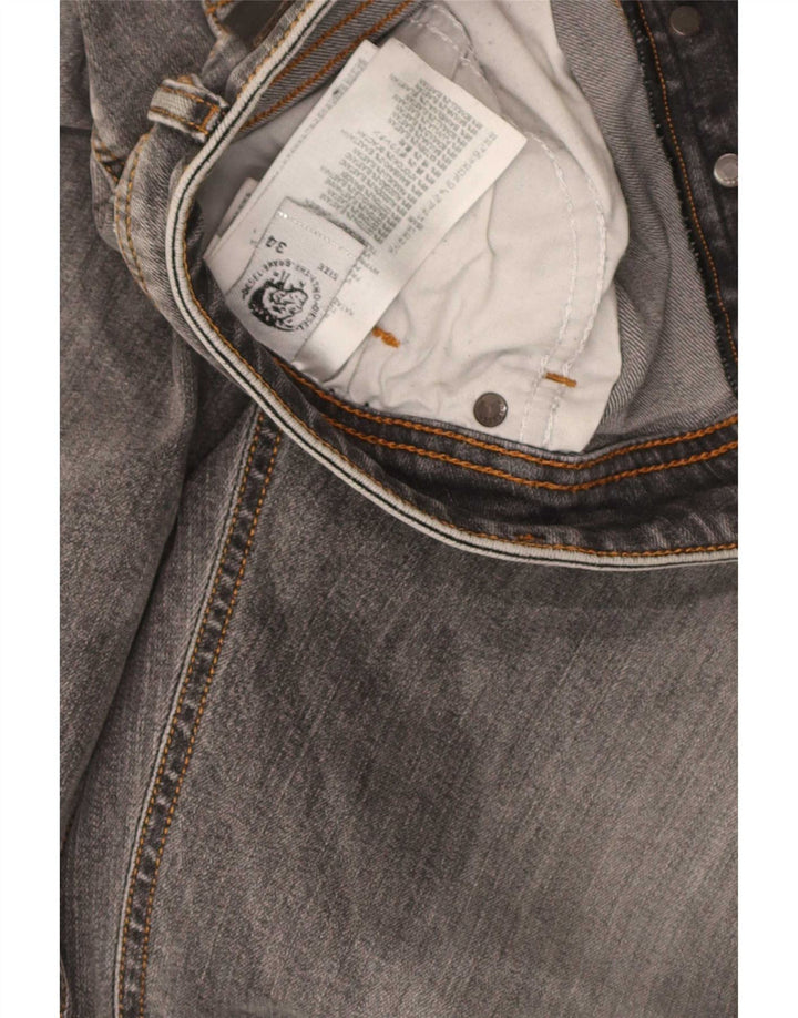 Diesel Mens Slim Jeans W34 L30 Grey Cotton