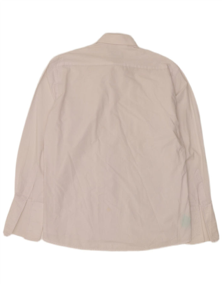 Pierre Cardin Mens Formal Shirt Size 46 41 Large White Cotton