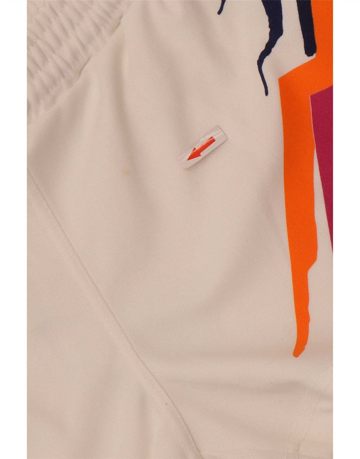 Lotto Womens Sport Shorts UK 12 Medium White Geometric