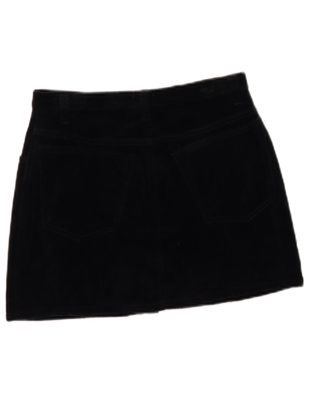 Sisley Womens Mini Skirt IT 42 Medium W27 Black Cotton