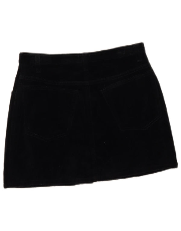 Sisley Womens Mini Skirt IT 42 Medium W27 Black Cotton