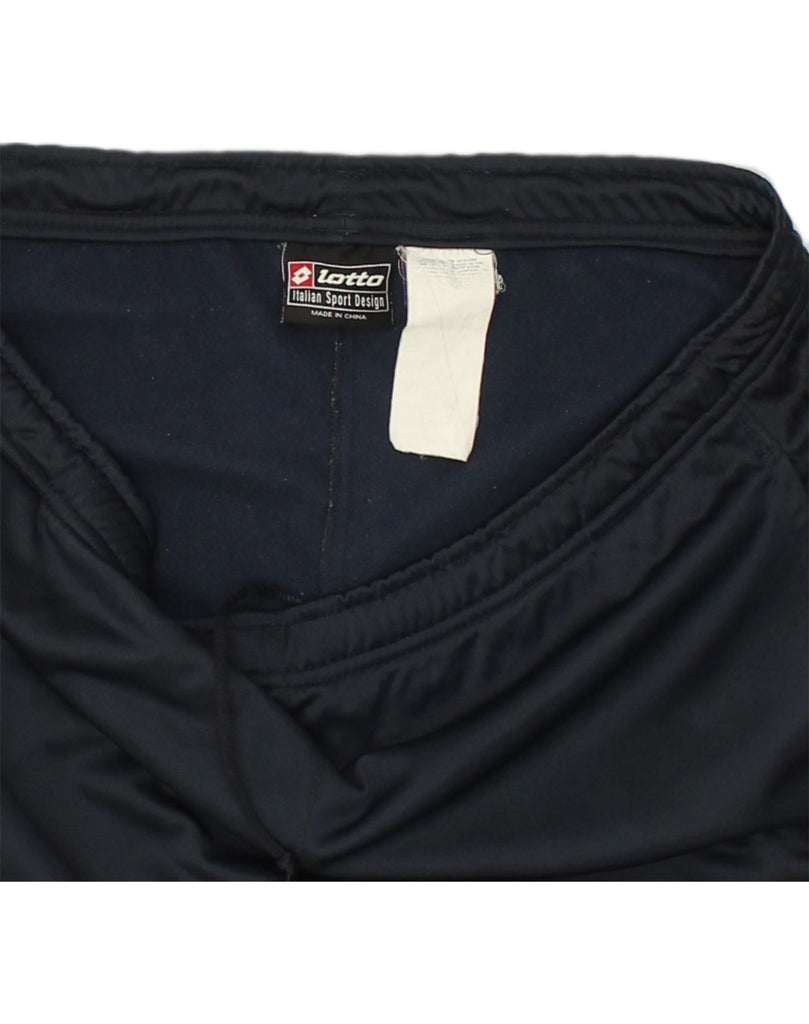 LOTTO Mens Tracksuit Trousers XL Navy Blue Polyester | Vintage Lotto | Thrift | Second-Hand Lotto | Used Clothing | Messina Hembry 