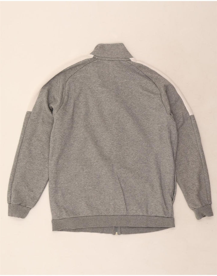 Puma Mens Tracksuit Top Jacket Large Grey Colourblock Cotton