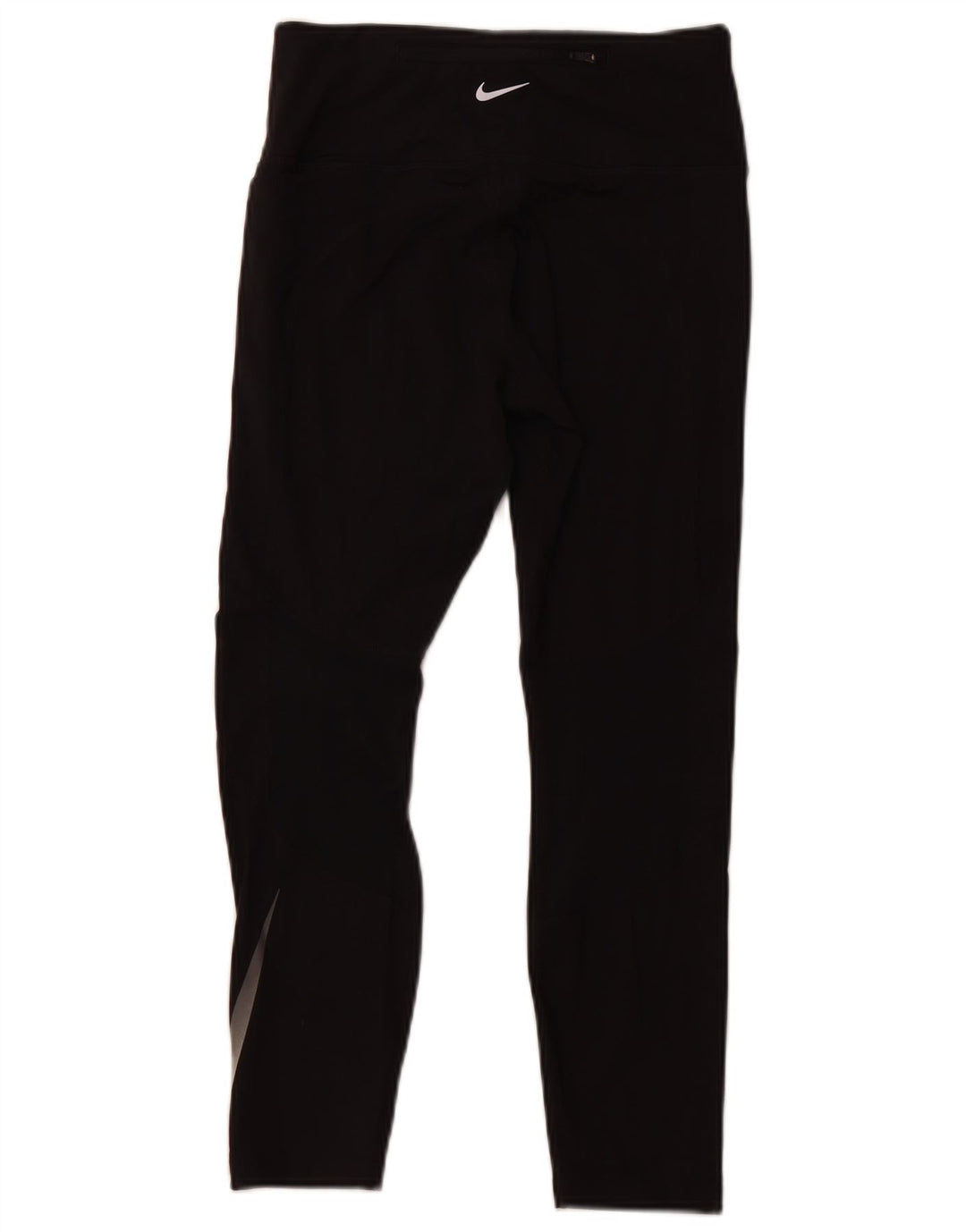 NIKE Womens Dri Fit Crop Leggings UK 12 Medium  Black Polyester