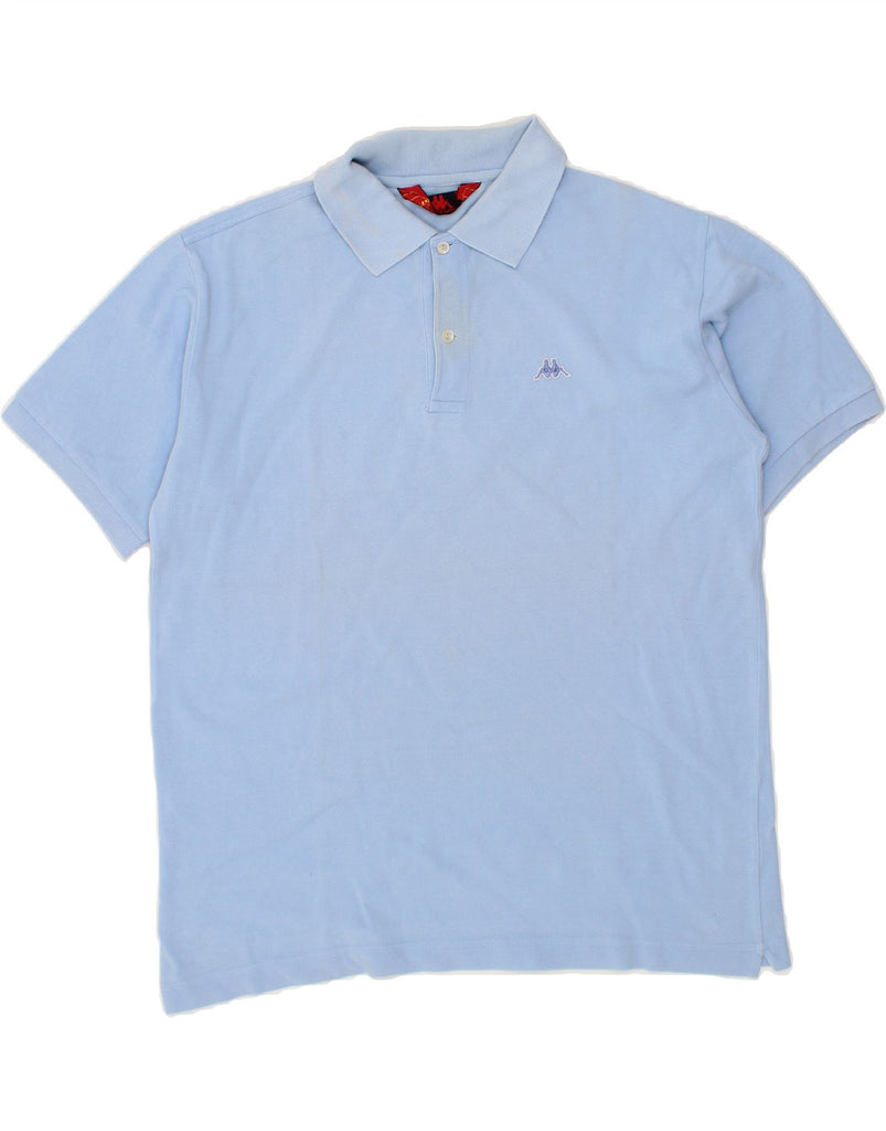 KAPPA Mens Polo Shirt Large Blue Cotton Vintage Kappa and Second-Hand Kappa from Messina Hembry 