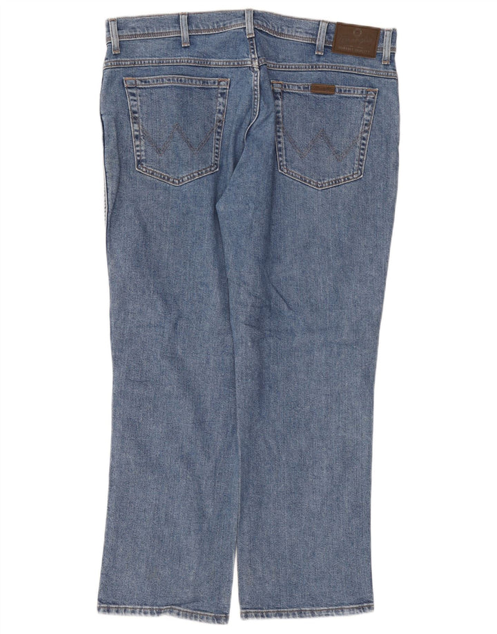 WRANGLER Mens Straight Jeans W38 L30 Blue Cotton