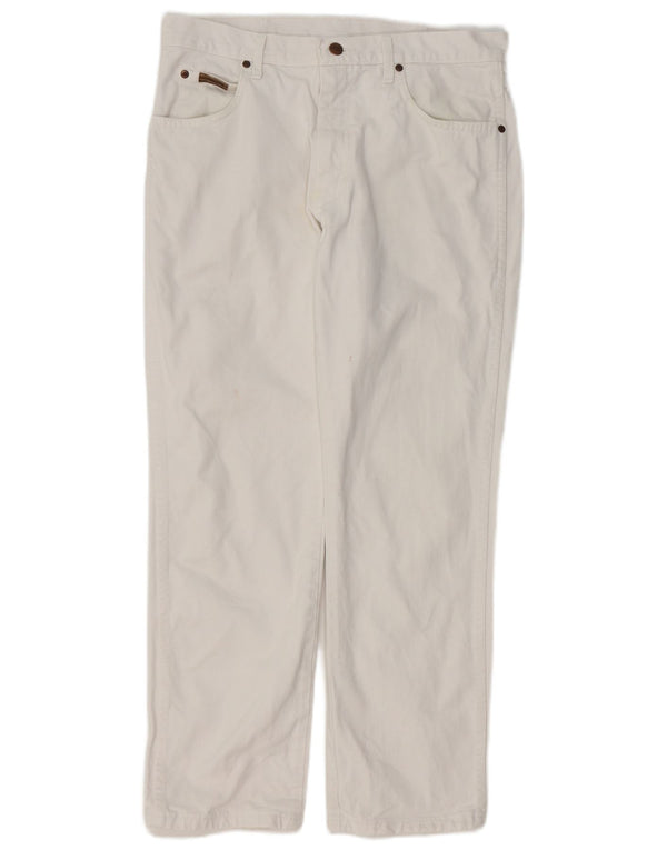 WRANGLER Mens Straight Jeans W32 L28 White