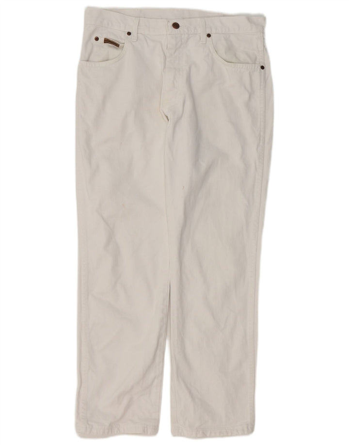 WRANGLER Mens Straight Jeans W32 L28 White