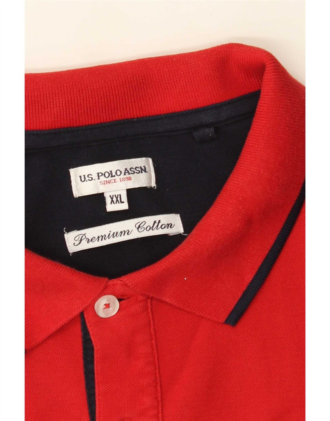 U.S. Polo Assn. Mens Shirt 2XL Red Cotton