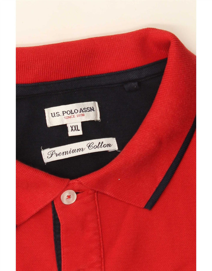 U.S. Polo Assn. Mens Shirt 2XL Red Cotton