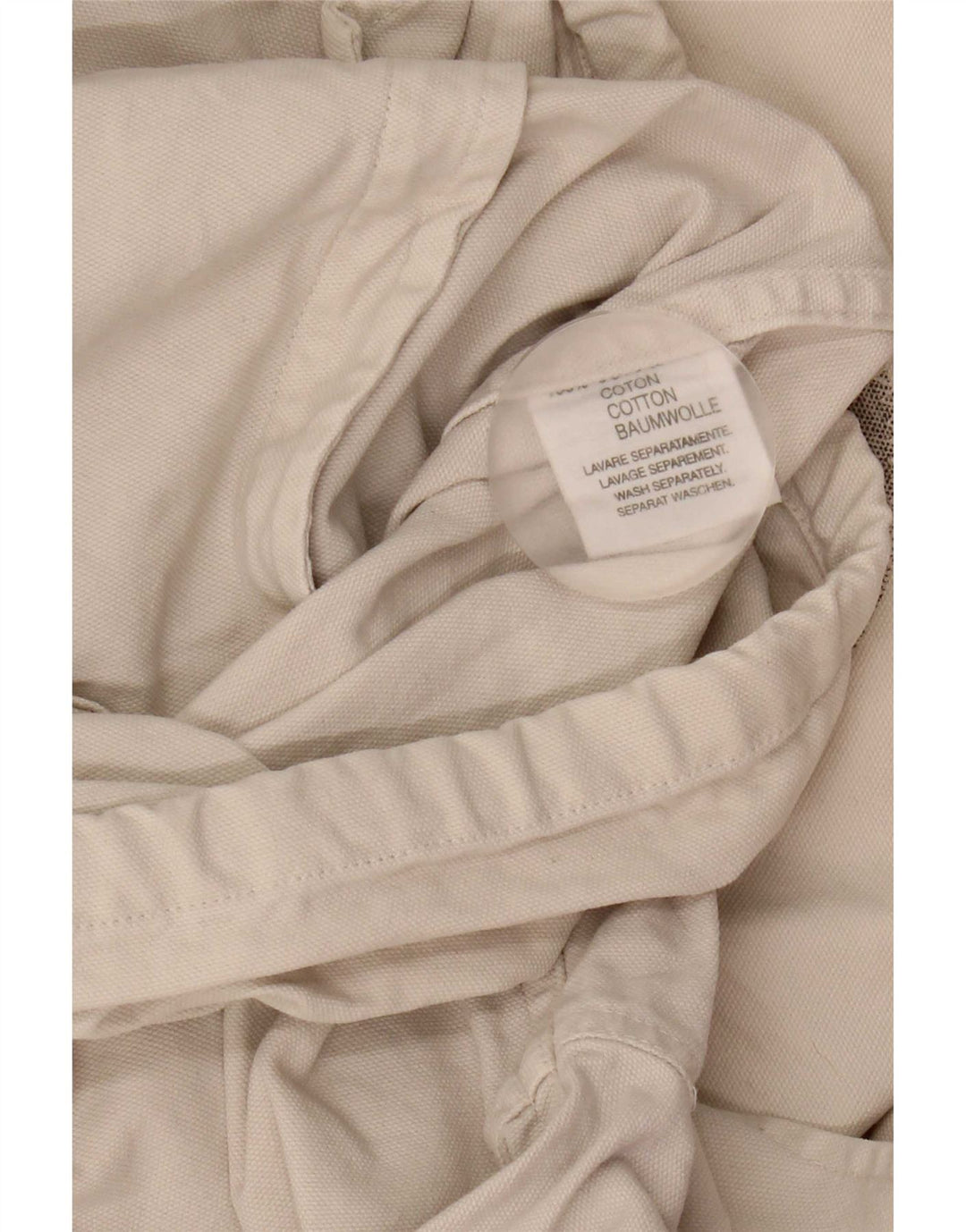 Murphy & Nye Mens Graphic Bomber Jacket UK 40 Large Beige Cotton