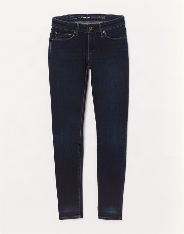 Levi's Womens Demi Curve Modern Rise Skinny Jeans W24 L27 Navy Blue Cotton