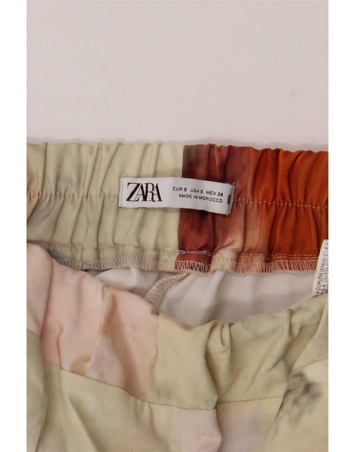 Zara Womens UK Small Multicoloured Tie Dye Polyester