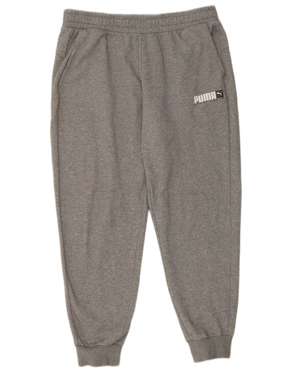 Puma Womens Tracksuit Trousers Joggers UK 18 XL Grey Cotton