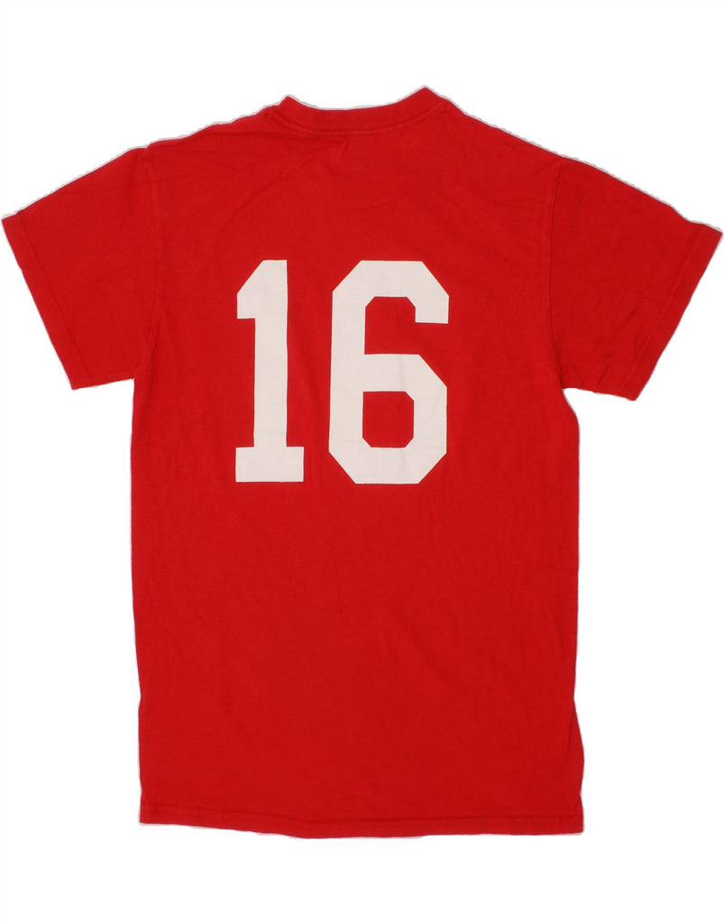 MAJESTIC Mens Redskins Graphic T-Shirt Top Small Red Cotton Vintage Majestic and Second-Hand Majestic from Messina Hembry 