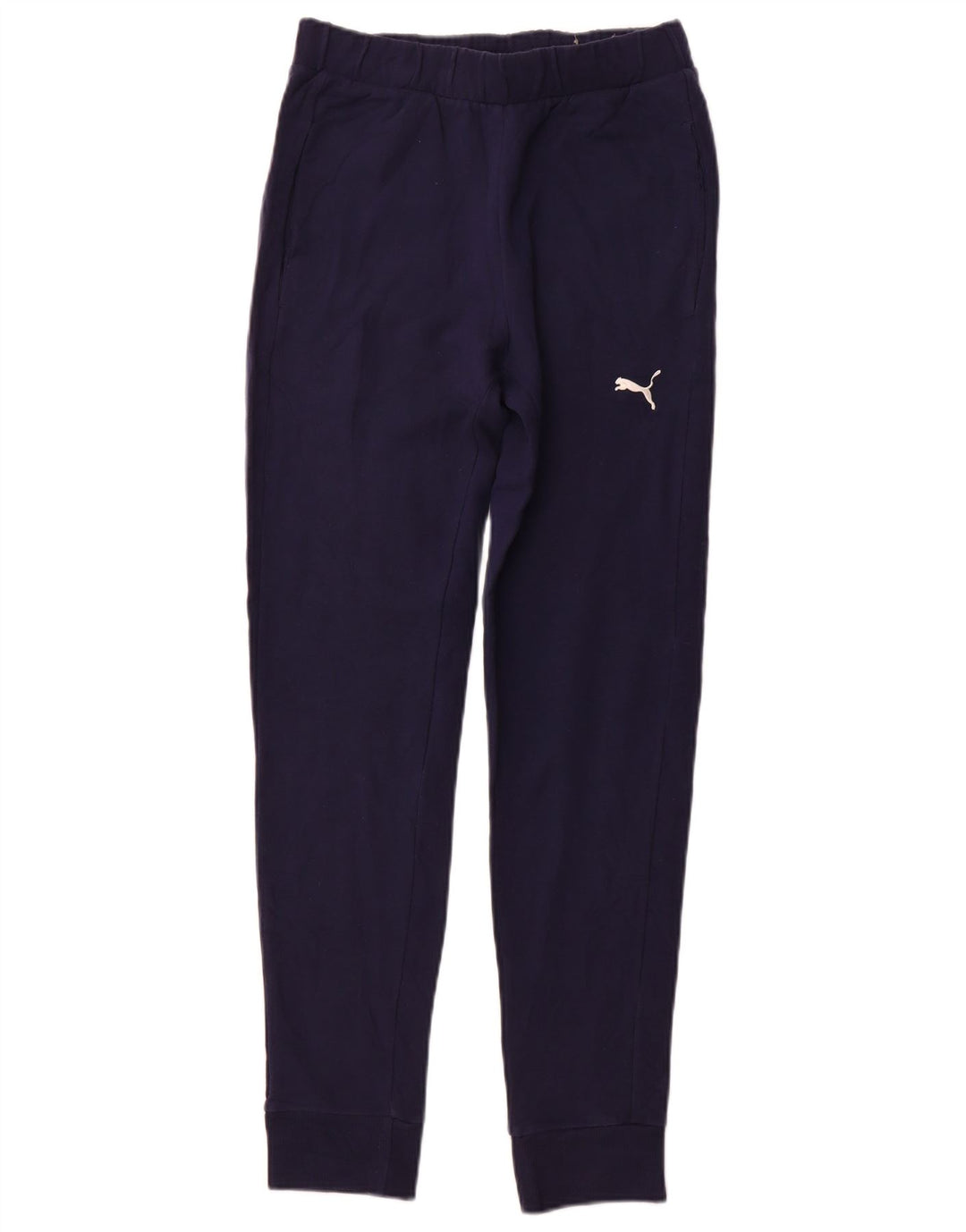 PUMA Mens Tracksuit Trousers Joggers Small  Navy Blue Cotton