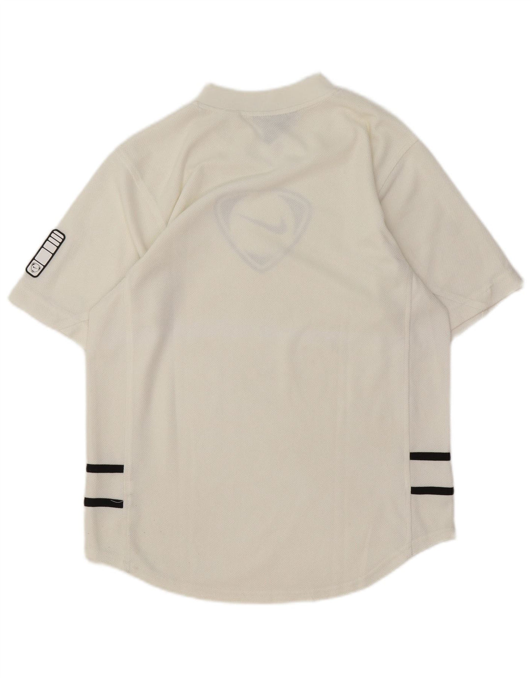 Nike Mens Graphic T-Shirt Top UK 36/38 Small White Striped Polyester