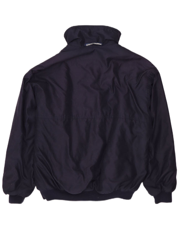MUSTO Mens Polartec Bomber Jacket UK 40 Large Navy Blue Polyester