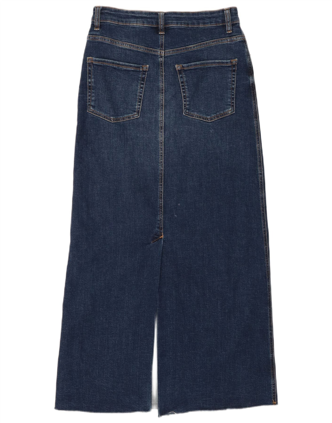 Zara Womens Maxi Denim Skirt Medium W28  Navy Blue Cotton