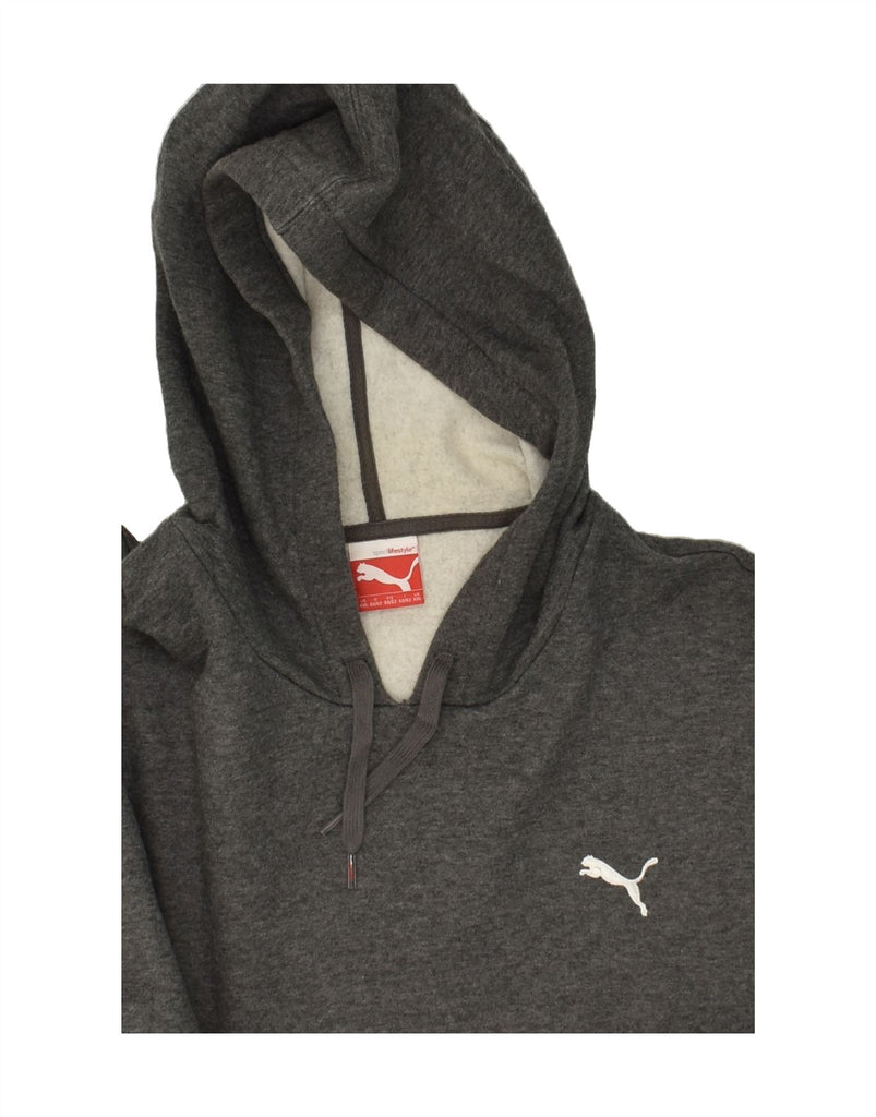 PUMA Mens Hoodie Jumper 2XL Grey Cotton | Vintage Puma | Thrift | Second-Hand Puma | Used Clothing | Messina Hembry 