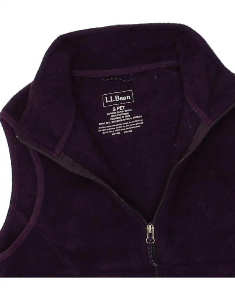 L.L.BEAN Womens Fleece Gilet UK 10 Small Purple Polyester | Vintage L.L.Bean | Thrift | Second-Hand L.L.Bean | Used Clothing | Messina Hembry 