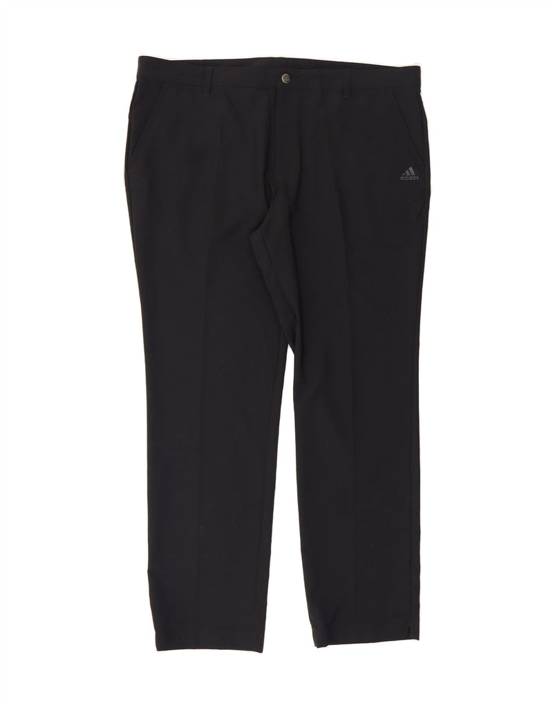 ADIDAS Mens Slim Chino Trousers W40 L32 Black Polyester Vintage Adidas and Second-Hand Adidas from Messina Hembry 