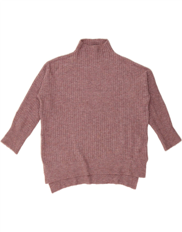 TOPSHOP Womens Oversized Turtle Neck Jumper Sweater UK 10 Small Purple Vintage Topshop and Second-Hand Topshop from Messina Hembry 