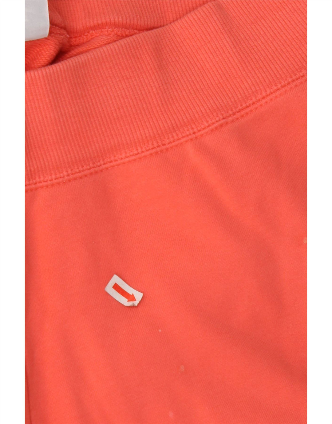 NIKE Womens Tracksuit Trousers Joggers UK 16 Large Orange Cotton