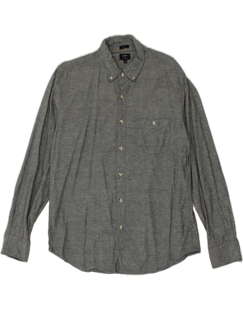 J. CREW Mens Slim Shirt Large Grey Cotton Vintage J. Crew and Second-Hand J. Crew from Messina Hembry 