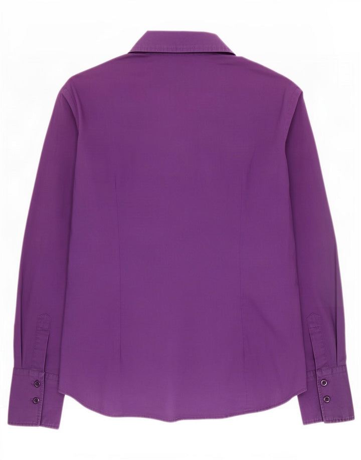 Benetton Womens Pullover Shirt UK 12 Medium Purple