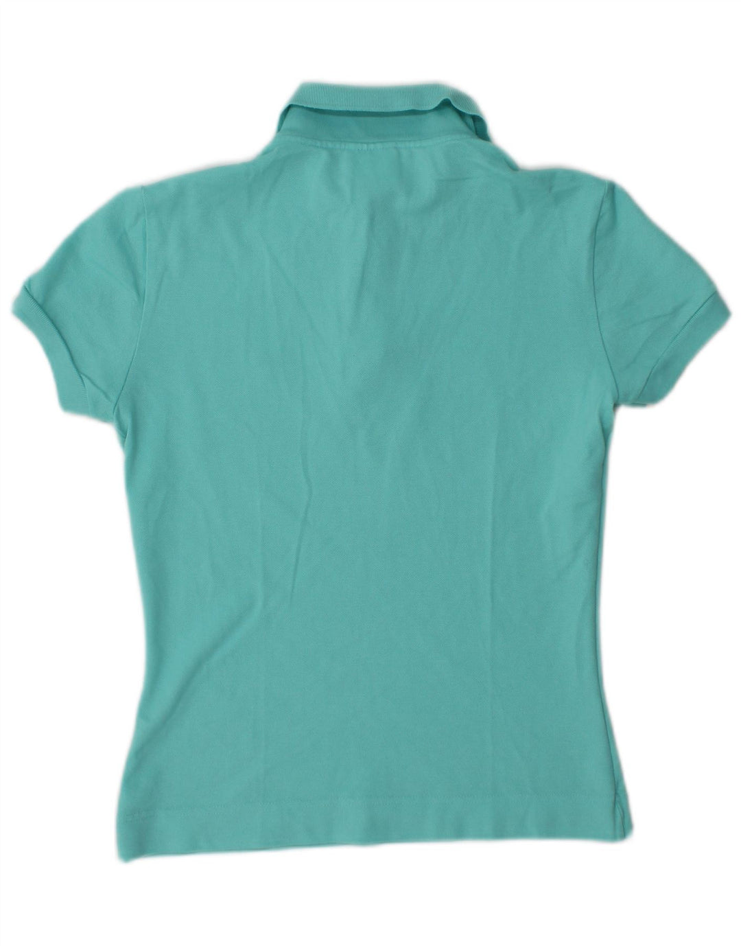 Lacoste Womens Polo Shirt Size 40 Medium Turquoise Cotton
