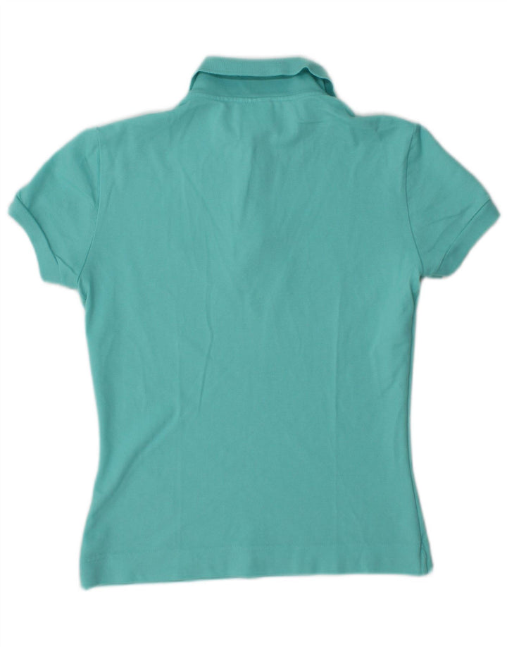 Lacoste Womens Polo Shirt Size 40 Medium Turquoise Cotton