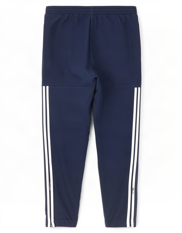 Adidas Mens Tracksuit Trousers Joggers Medium Navy Blue Polyester