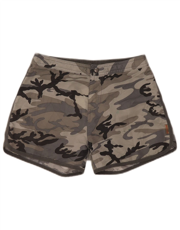 VANS Womens Casual Shorts W27 Small  Grey Camouflage