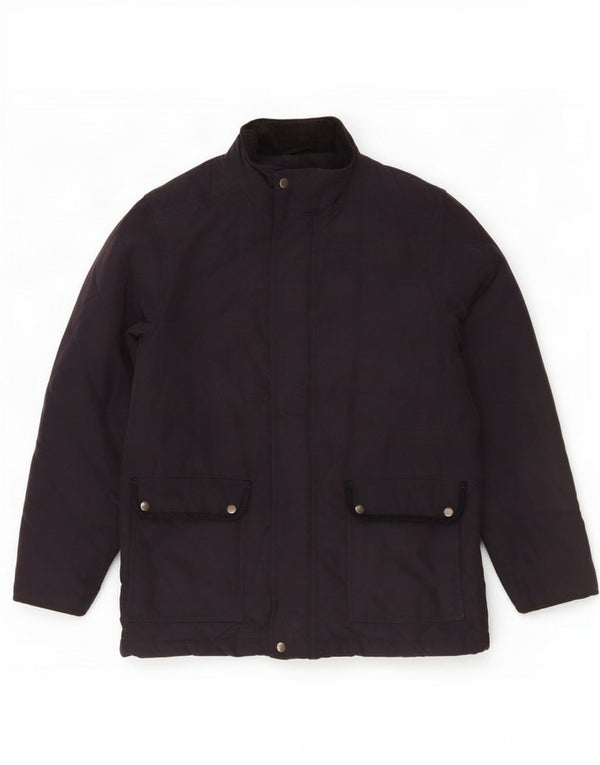 James Pringle Mens Padded Jacket UK 38 Medium Navy Blue Polyester