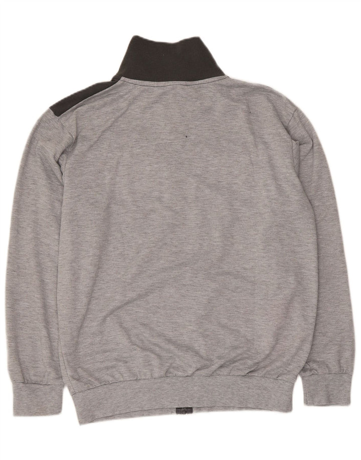 Kappa Mens Tracksuit Top Jacket Medium Grey Colourblock Polyester