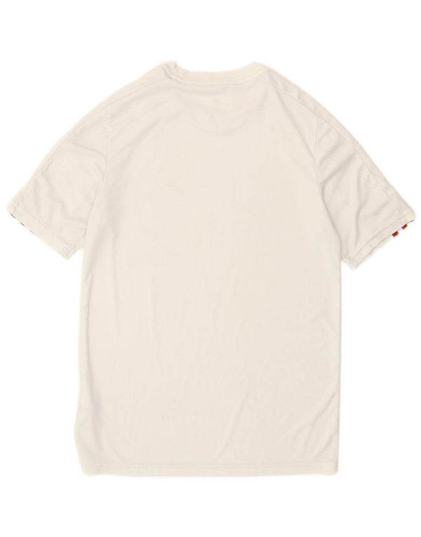 Adidas Boys Aeroready Graphic T-Shirt Top 13-14 Years White Polyester