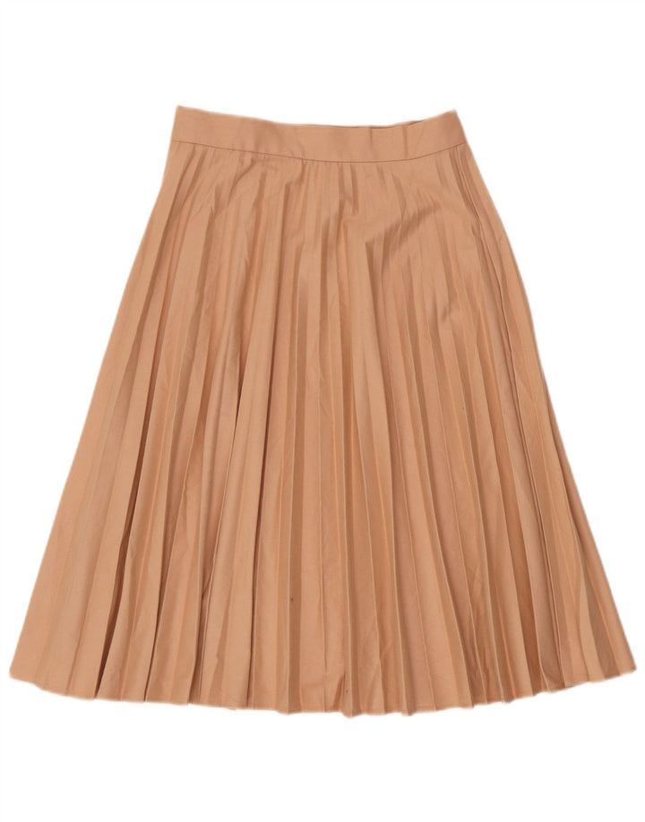 Zara Womens Pleated Skirt XS W24 Beige